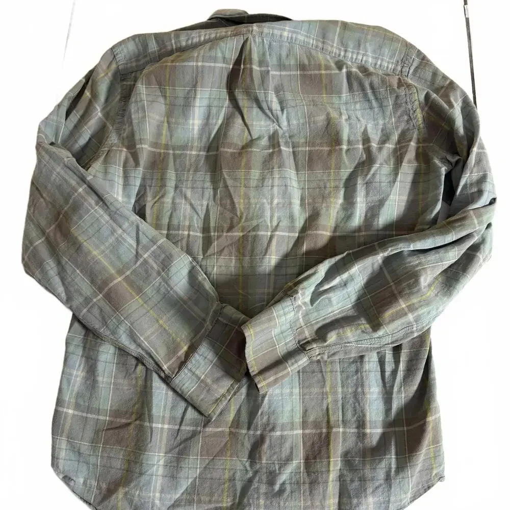 J.‎ Crew Green Madras Plaid Cotton Long Sleeve Button Up. Mens M Preppy